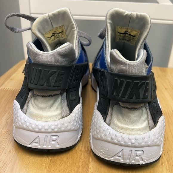 Nike Air Huarache Comet Blue and Matte Silver Men’s Athletic Shoes - Picture 4 of 8